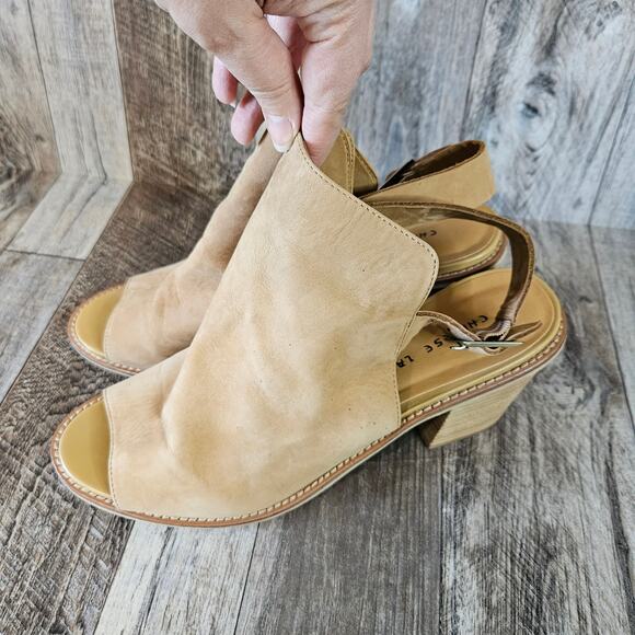 Western Leather Ankle Booties Suede Chinese Laundry Caleb Womens 11 Block Heel - Picture 2 of 16